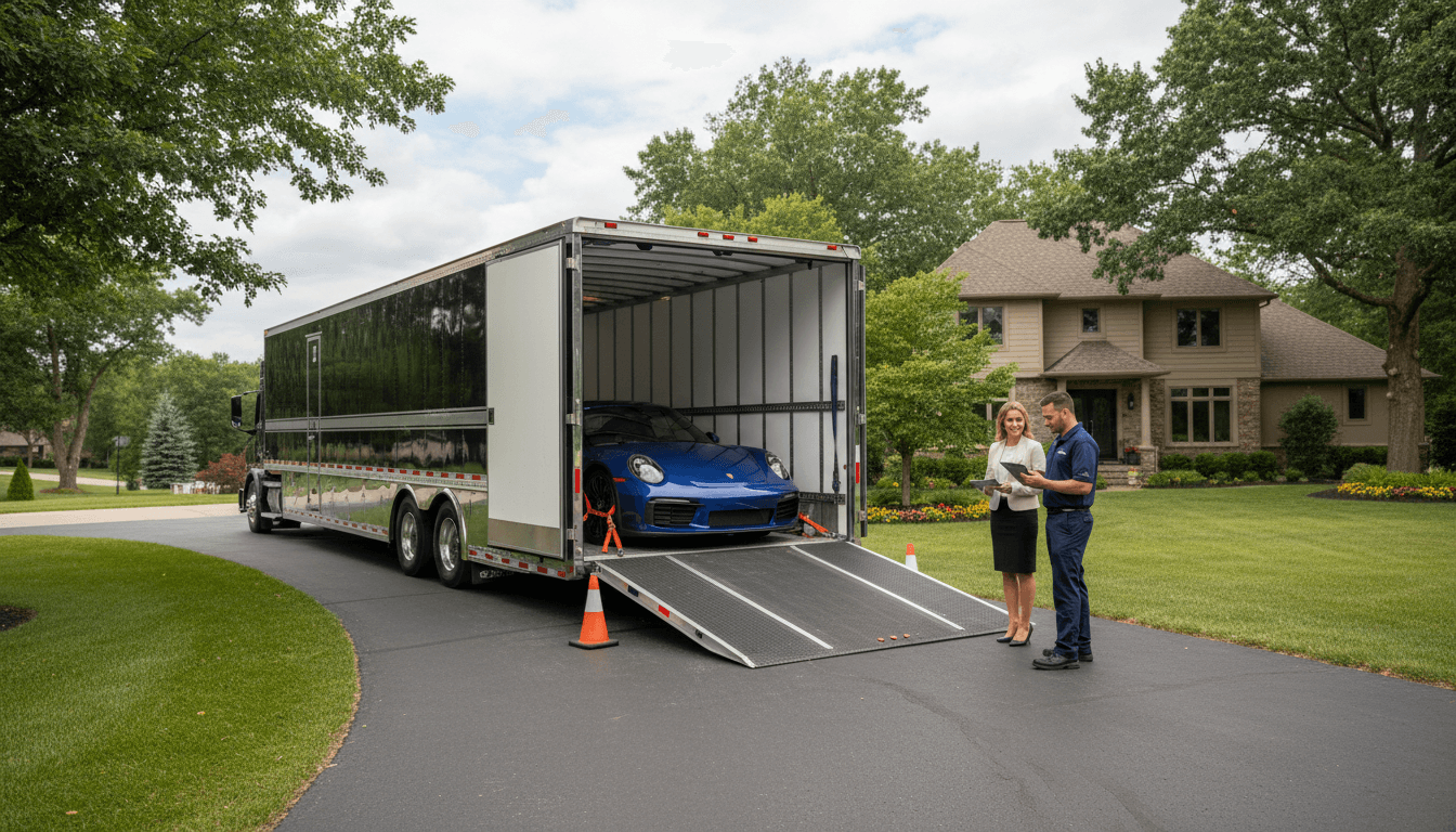 Customer receiving vehicle from Millennial Express Inc driver